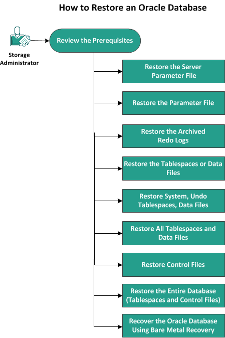 Process to restore Oracle database